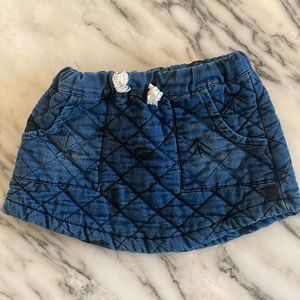 Bono Choses quilted denim skirt 2-3yrs